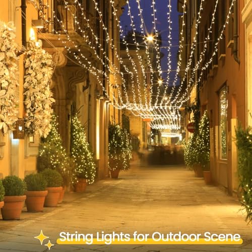 4 Pack 200 LED Battery Operated String Lights