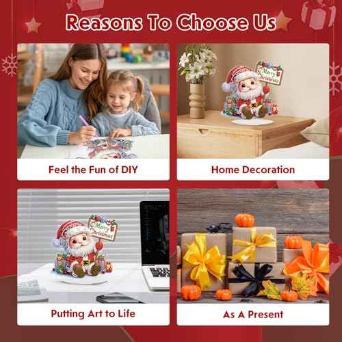 Christmas Santa Claus Diamond Art Tabletop Kits
