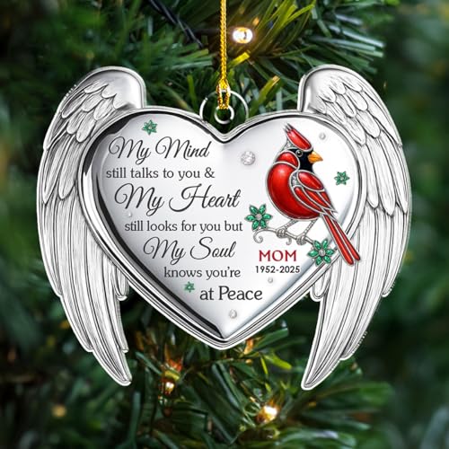 Personalized My Mind Still Talks to You Acrylic Ornament