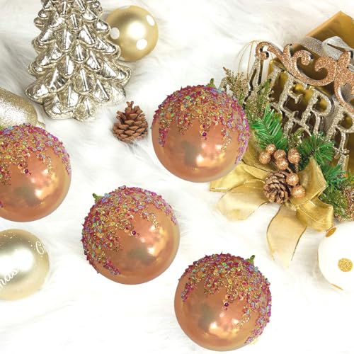 4Pcs Christmas Balls Ornaments (4 Count)