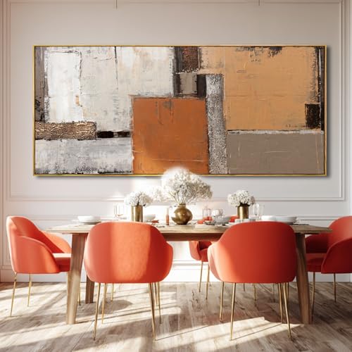 Modern Wood Wall Decor Geometric Wall Art Abstract Decorative Painting 32"x70" Large Pictures for Bedroom Decorations for Office
