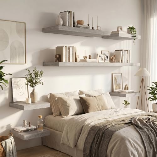 Deep Floating Shelves 48x12” Set of 2 (2 Count)