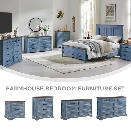 22" Farmhouse 3 Drawer Dresser for Bedroom