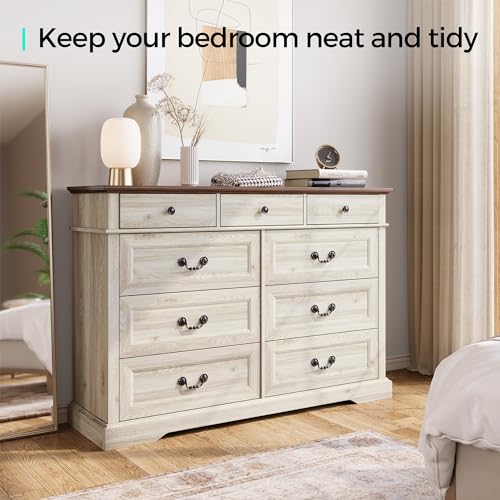 Farmhouse 9 Drawer Dresser