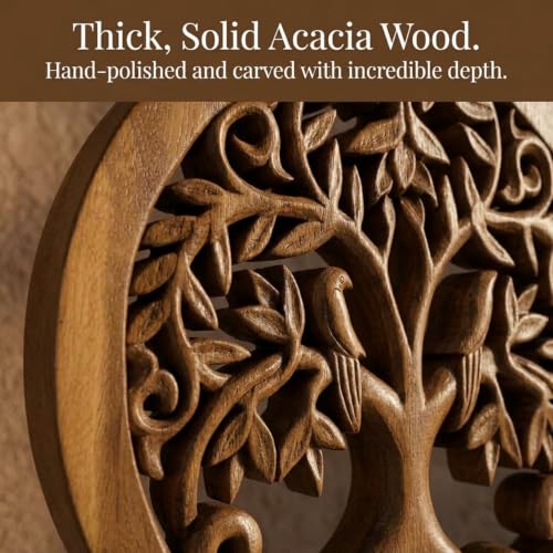 Solid Wood Tree Sculpture