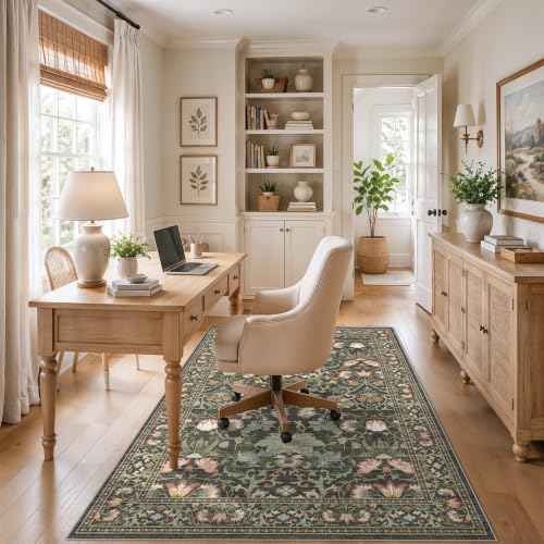 Washable 5x8 Living Room Area Rug (40 Sq Ft)