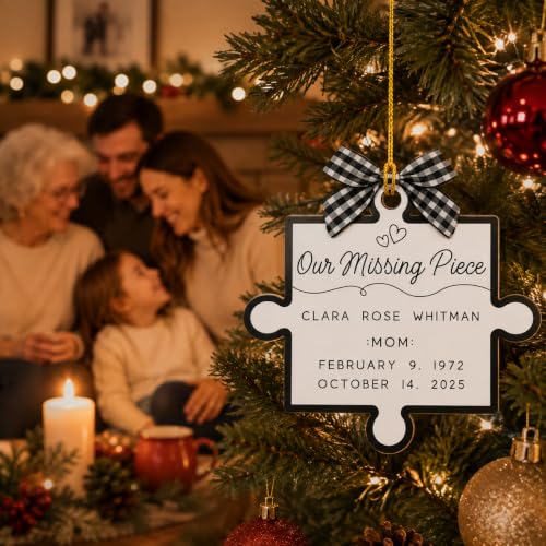 Personalized Our Missing Piece Christmas Ornament