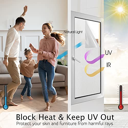 Frosted Glass Window Privacy Film (12 Sq Ft)