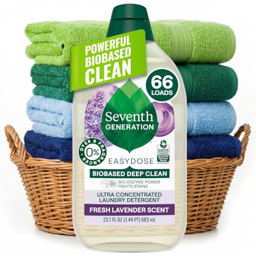 EasyDose Laundry Detergent Fresh Lavender Ultra Concentrated Washing Detergent 23 oz (23.1 Fl Oz)