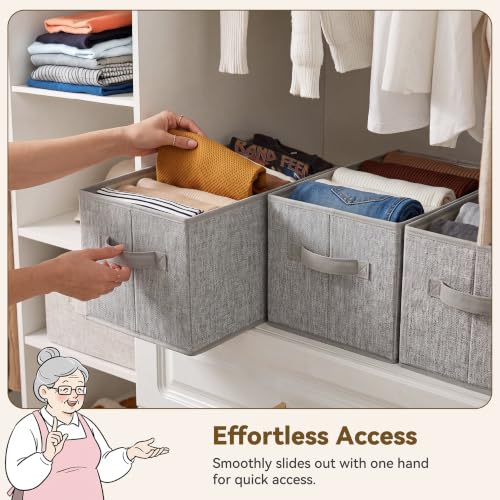 Closet Storage Bins with Handles (3 Count)