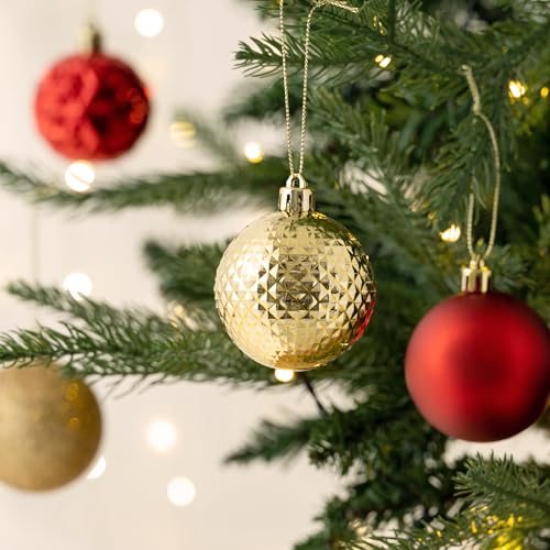 50ct Christmas Tree Decorations Ball Ornaments 2 Inches (50 Count)