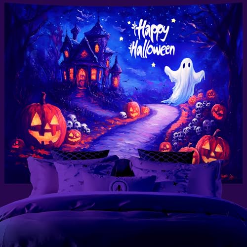 UV Reactive Halloween Tapestry