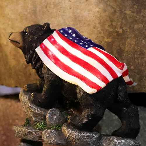 Bear Solar Lights Outdoor Statue