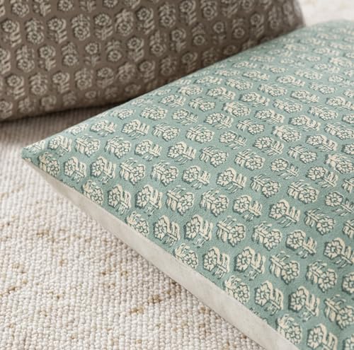Decorative Floral Print Throw Pillow Covers 18×18 Inch (2 Count)