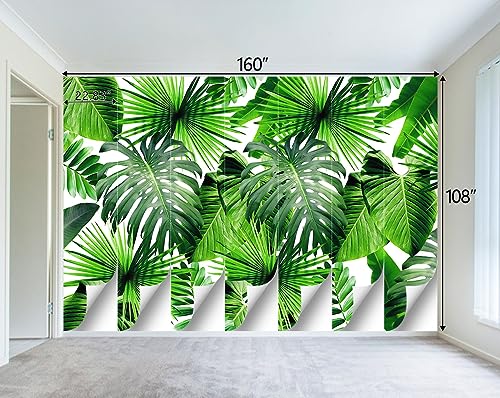 Tropical Green Botanical Leaf Wallpaper Bedroom Plant Mural Room Decor Living Room tv Background Large wall Mural