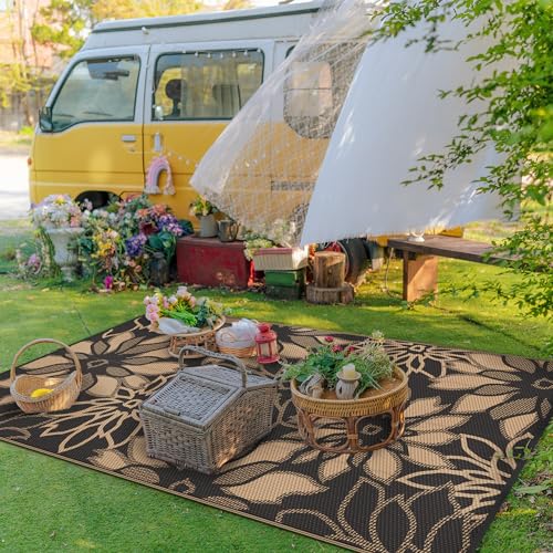Outdoor Rug Waterproof Plastic Rugs for Patio (80 Sq Ft)