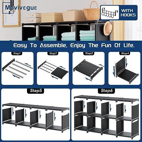 Book Shelf Cube Storage Organizer 20 Cubes DIY Metal Bookshelf