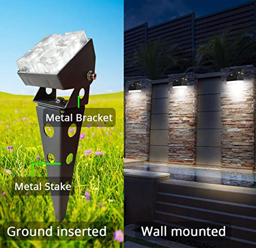 Solar Spot Lights Outdoor Waterproof IP65 Landscape Spotlights with Metal Stake 42ft Cable 3