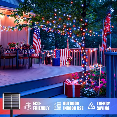 2 Pack Solar String Lights (66 Foot)