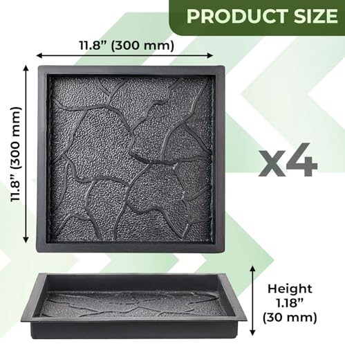Plastic Molds Concrete Set Patio Paving Mold 4 pcs