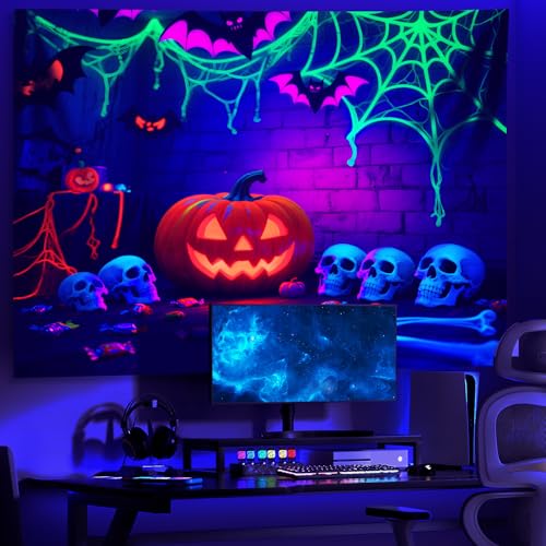 UV Reactive Halloween Tapestry