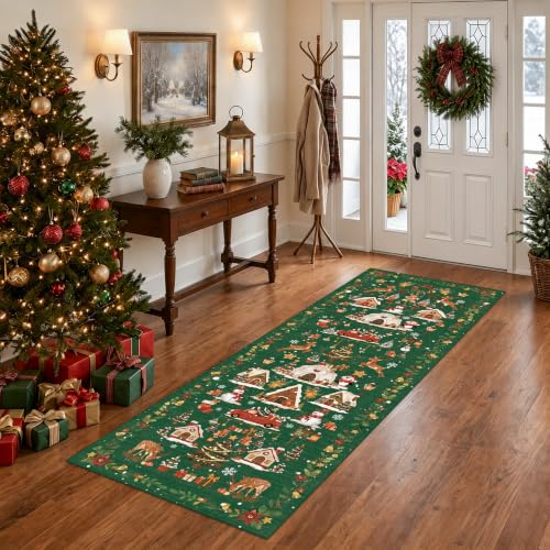 2x5 Christmas Runner Rug for Hallway