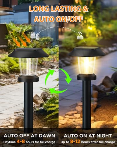 Solar Pathway Lights Outdoor (8 Count)