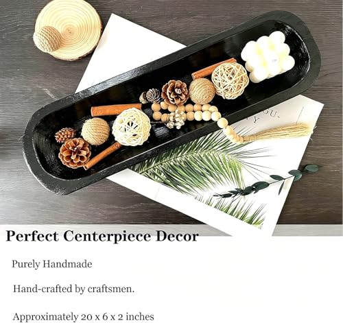 Wooden Dough Bowl Decor