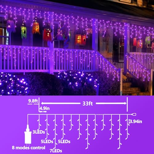 Purple Halloween Lights (33 Foot)