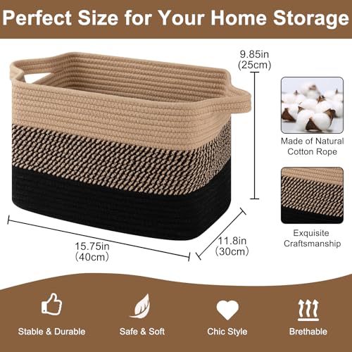 Storage Basket for Organizing 3 Pack (3 Count)