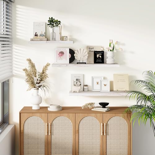 Elm Wood Floating Shelf 36x8” Set of 2 (2 Count)