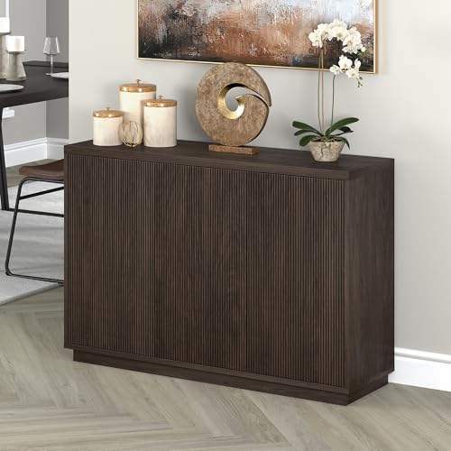 48" Fluted Modern Sideboard Buffet Cabinet