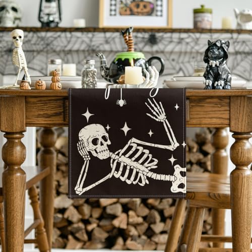 210 GSM Halloween Table Runner Home Party Decor 13x36 Inch