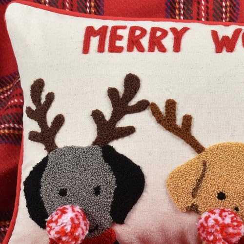 Merry Woofmas Christmas Pillow Covers 12x20