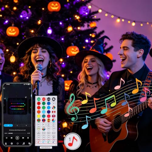 Smart Color Changing Halloween Lights (200 Count)