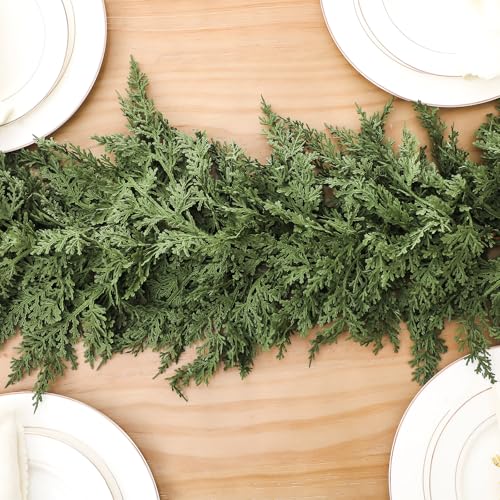 1 Pcs 9 ft Artificial Cedar Garland for Christmas (9 Foot)