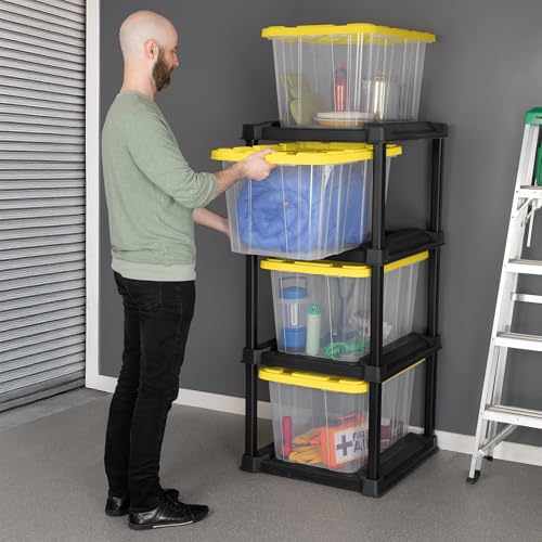 4 Tier Tote Rack & 4 (5 Count)