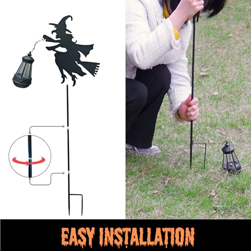 Halloween Witches Outdoor Solar Lanterns 2 Pack (2 Count)