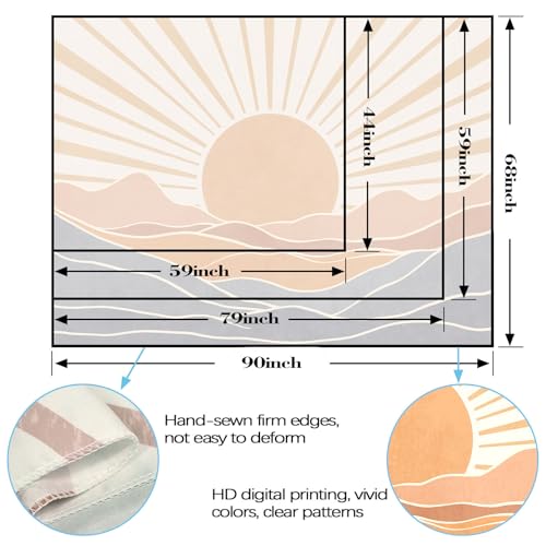 Boho Sun Tapestry Sunset Wall Tapestry