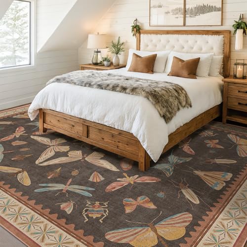 Brown Large 8x10 Living Room Area Rug (80 Sq Ft)