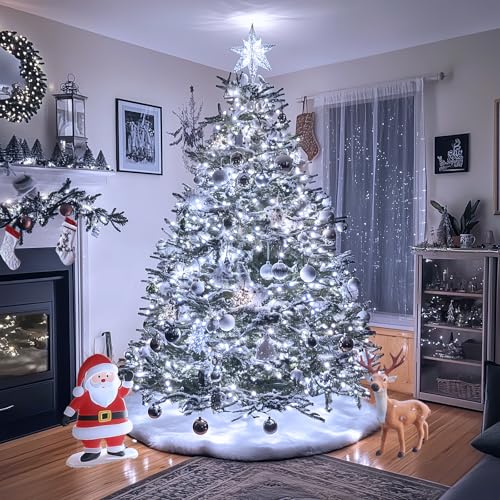 300 LED White Christmas Tree Lights Plug in