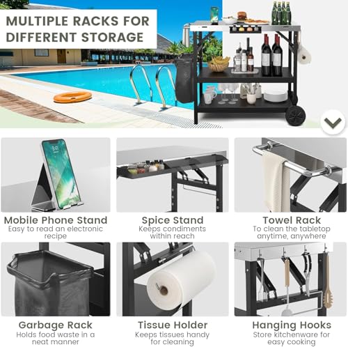 Grill Table Cart