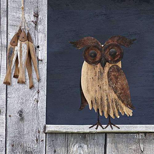 Rustic Owl Figurines Decor Animal Statue for Home