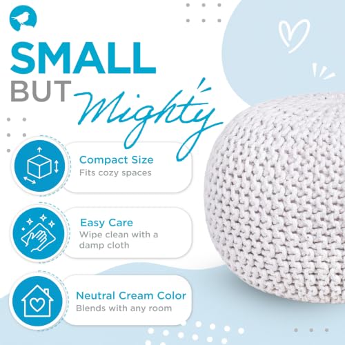 Round Pouf Ottoman Foot Rest