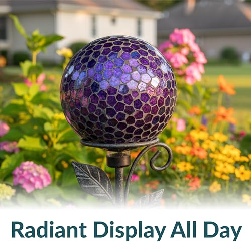 Sunnydaze 10" Mosaic Glass Gazing Ball for Garden