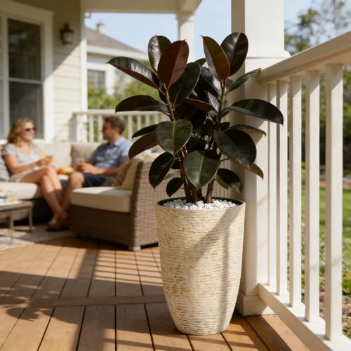 9 Gallon Tall Round Planters Set of 2 (2 Count)