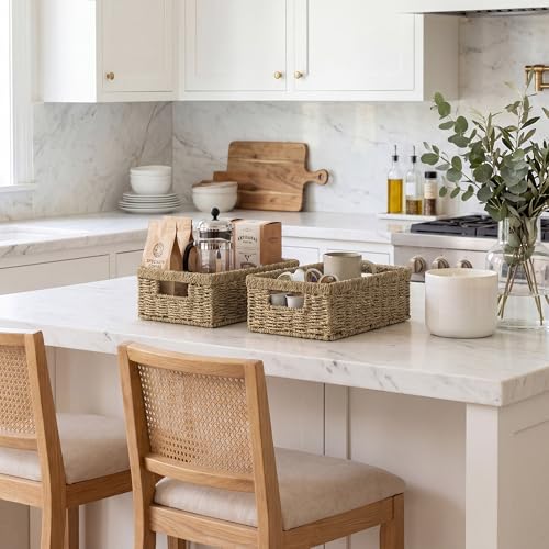 Wicker Baskets for Organizing (2 Count)