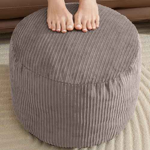 Brown Pouf Ottoman