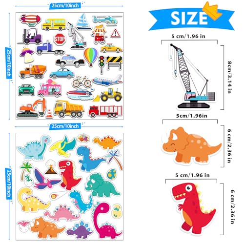 Window Clings Stickers for Kids Window Gel Clings Decals Thick Gel Clings Toddlers and Adults Classroom Home Nursery Airplane Birthday Party Supplies