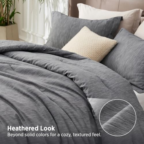 Dark Grey King Size Comforter Set